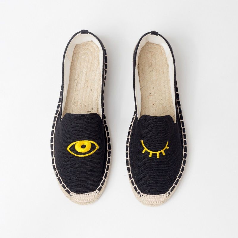 Giày lười đan cói đế bằng thanh lịch hợp thời trang | BigBuy360 - bigbuy360.vn