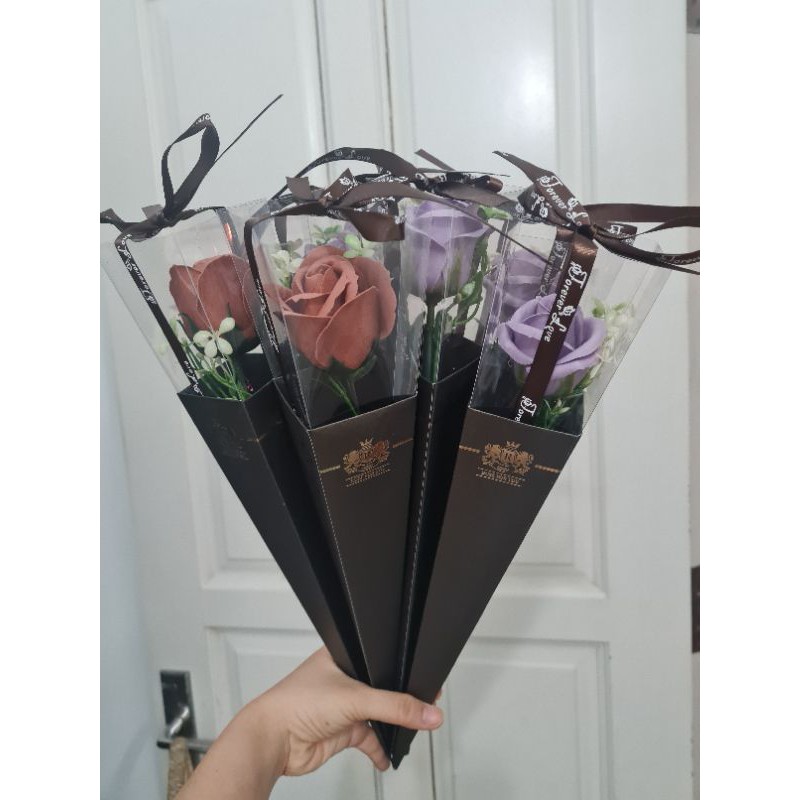 Hoa sáp hộp meca tone Tây