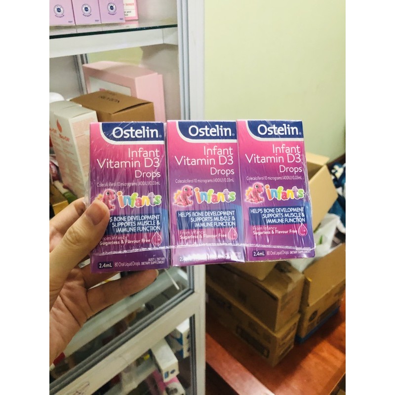 Vitamin D3 drops ostelin cho trẻ sơ sinh