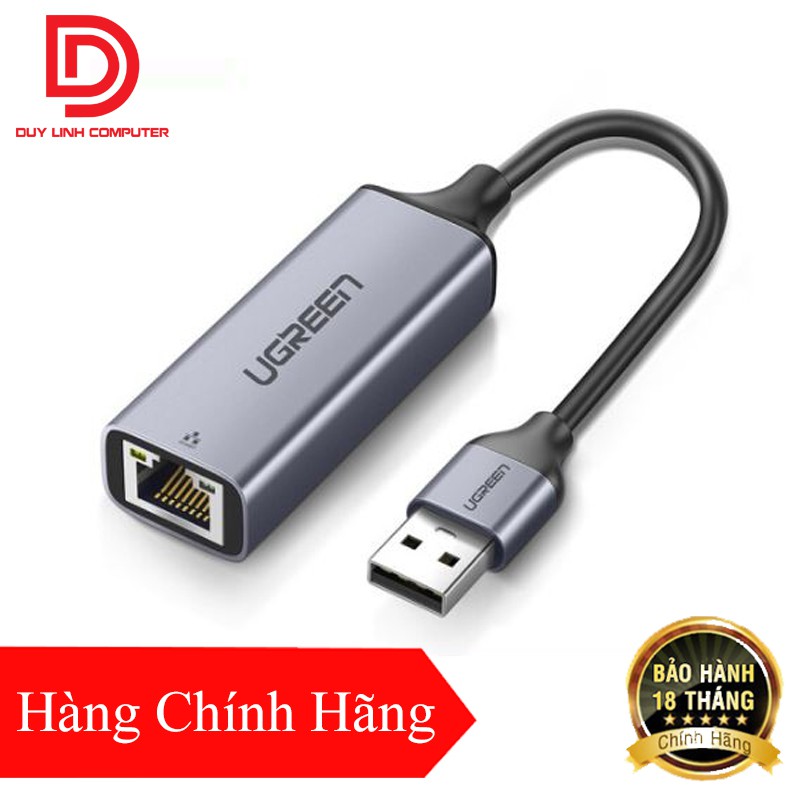 Cáp chuyển USB 3.0 sang Lan RJ45 tốc độ Gigabit 10/100/1000Mbp Ugreen 50922 - Hàng Chính Hãng