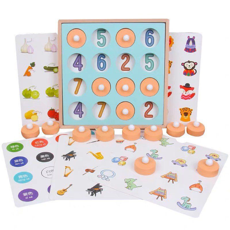 Đồ Chơi Gỗ Lật Hình Tìm Cặp Giống Nhau Gồm 12 Chủ Đề Rèn Luyện Trí Nhớ Và Khả Năng Quan Sát Cho Bé( Có Ảnh Thật)