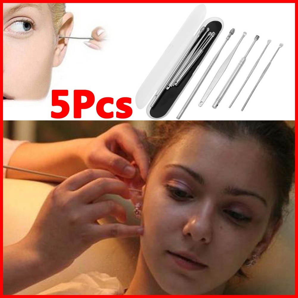 [Hàng mới về] Bộ 5 dụng cụ chăm sóc làm đẹp bằng thép không gỉ đa năng chất lượng cao