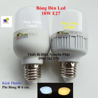 Bóng Đèn Led 10w E27 Kín Nước (Ánh Sáng Trắng/Vàng) - Tiết Kiệm Năng Lượng