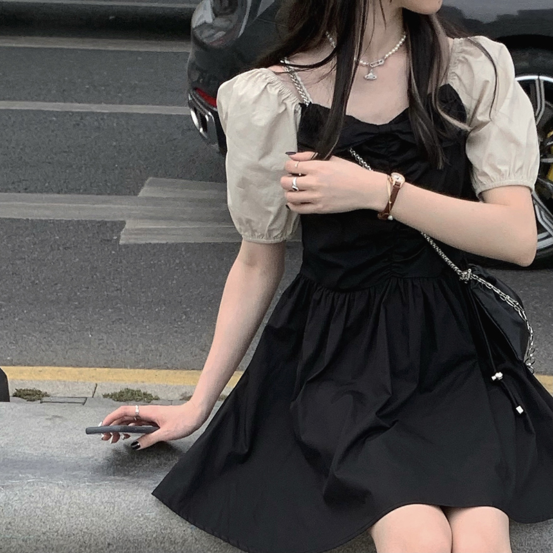 đầm ulzzang Tay Ngắn Có Chi Tiết Nơ Thời Trang Phong Cách Hàn Quốc Cho Nữ | BigBuy360 - bigbuy360.vn