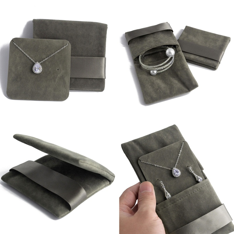 Túi Đựng Trang Sức / Vòng Cổ / Nhẫn Bằng Vải Flannel Dày Kiểu Trung Hoa Dễ Thương