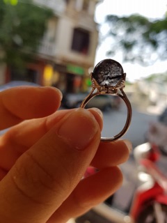 Bộ trang sức thạch anh tóc đen