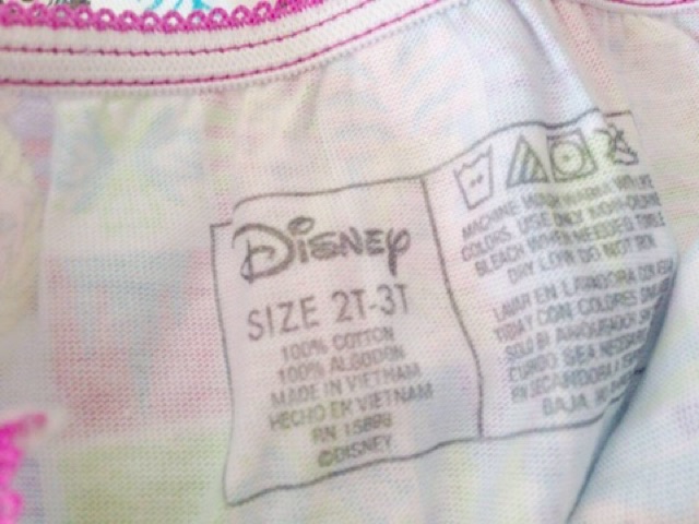 Set 5 quần chip Disney xuất xịn