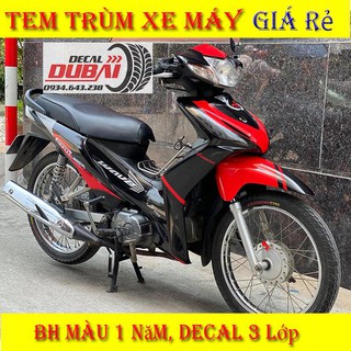 Tem Trùm Wave S110 Motul Đen Đỏ