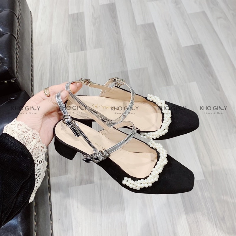 Cao gót đính hạt