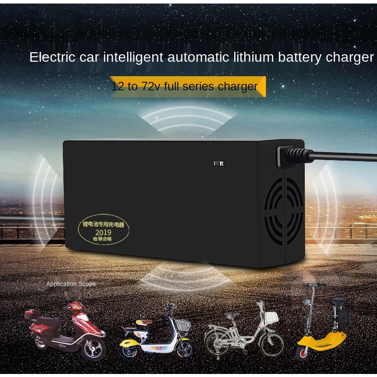 Sạc Pin lithium Thông Minh 48V 60V 72V 88.8V 71.4V 58.8V 5A Cho Xe Đạp Xe Máy