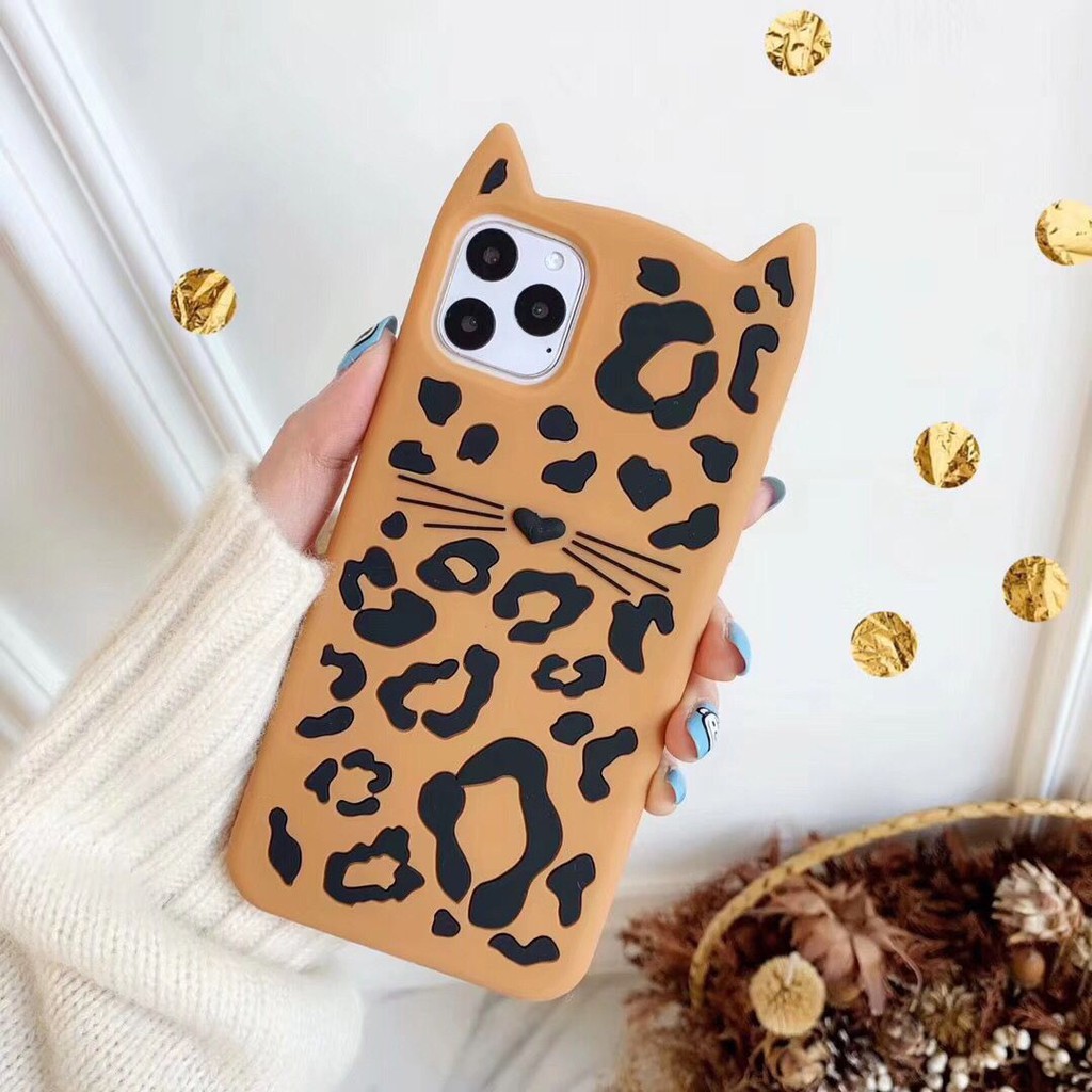 Ốp điện thoại silicon họa tiết đốm da báo độc đáo dành cho IPHONE 6 6S PLUS 7 PLUS 8 PLUS X XS MAX XR 11 PRO MAX