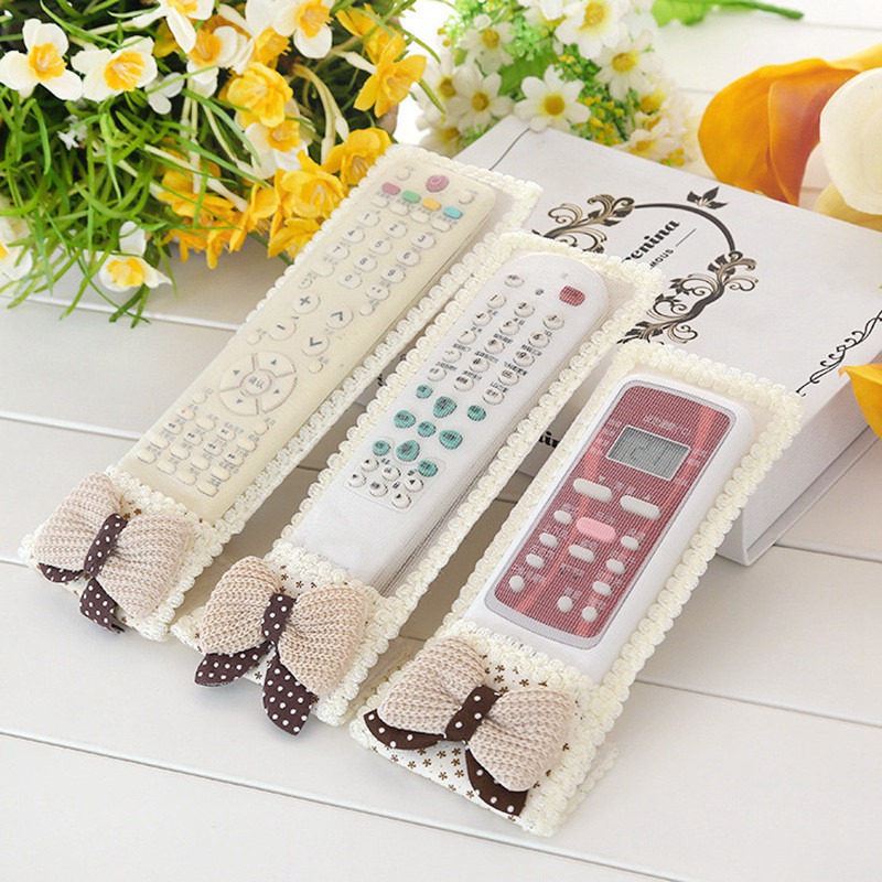 Vỏ bọc điều khiển TV chống bụi phối ren xinh xắn