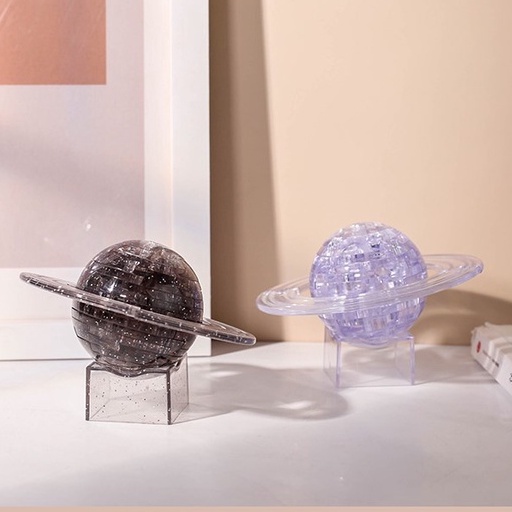 Bộ lắp ráp đồ chơi xếp hình hành tinh vũ trụ Tinh Thể Hành Tinh Sao Thổ DIY 3D