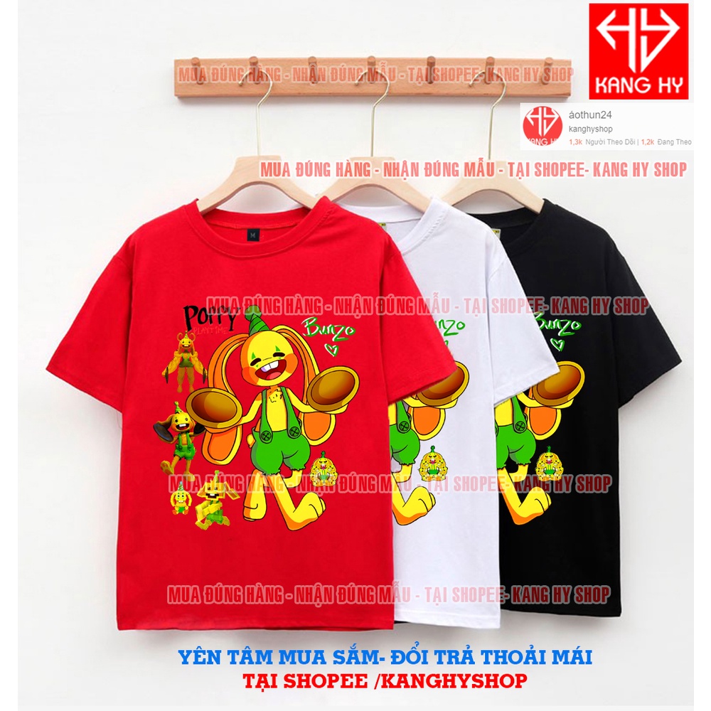 Áo Thun Thỏ Bunzo Bunny Poppy Playtime Chapter 2 Nhiều Màu Vải Mềm Mát F312 Kanghyshop