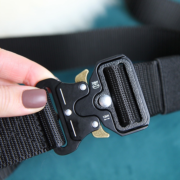 Thắt Lưng Nam, Dây Lưng Chiến Thuật Khóa Kim Loại 24kN