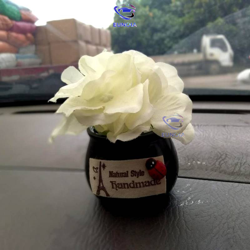 Chậu Cây - Lọ Hoa May Mắn Mini Trang Trí Taplo Ô Tô, Bàn Làm Việc