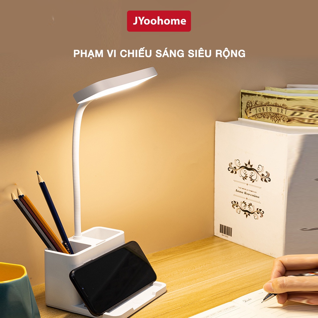 Đèn bàn học, làm việc, đọc sách - 3 màu ánh sáng bảo vệ mắt, đèn học YQ808 - Đèn học để bàn LED Mini siêu sáng