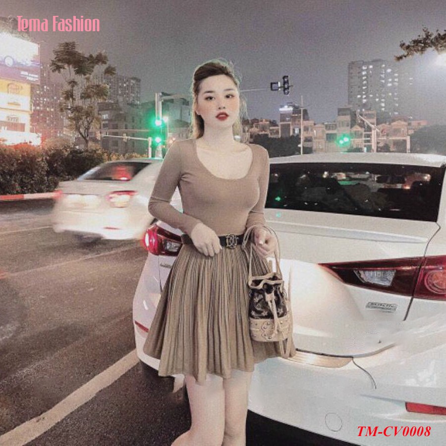 Chân váy xếp ly nữ TEMA - Chân váy ngắn chữ A lưng chung siêu xinh | BigBuy360 - bigbuy360.vn
