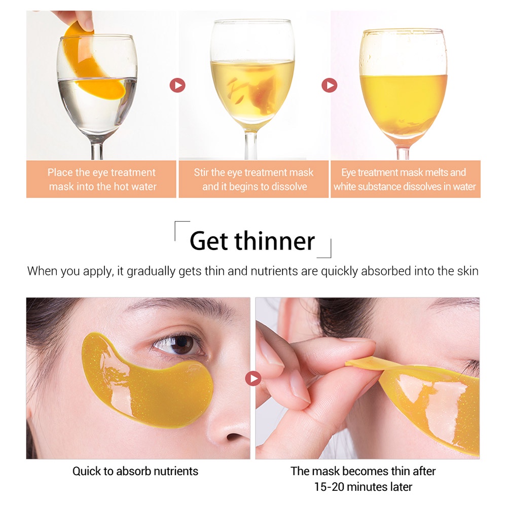 LANBENA Mặt Nạ Mắt Chứa Collagen Dưỡng Làm trắng Ẩm Xóa Quầng Thâm Mắt Hiệu Quả | BigBuy360 - bigbuy360.vn