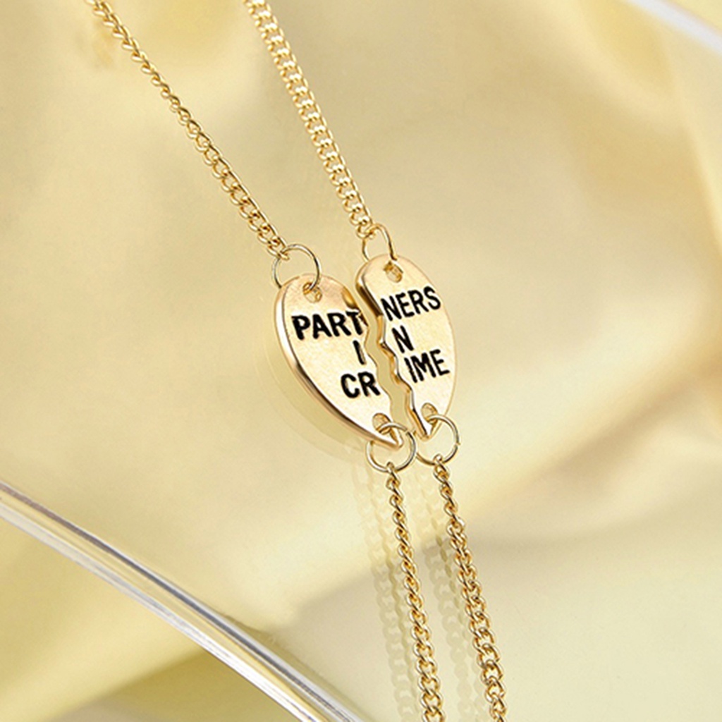 Cặp vòng đeo tay hình ghép nửa trái tim tình bạn độc đáo dễ thương