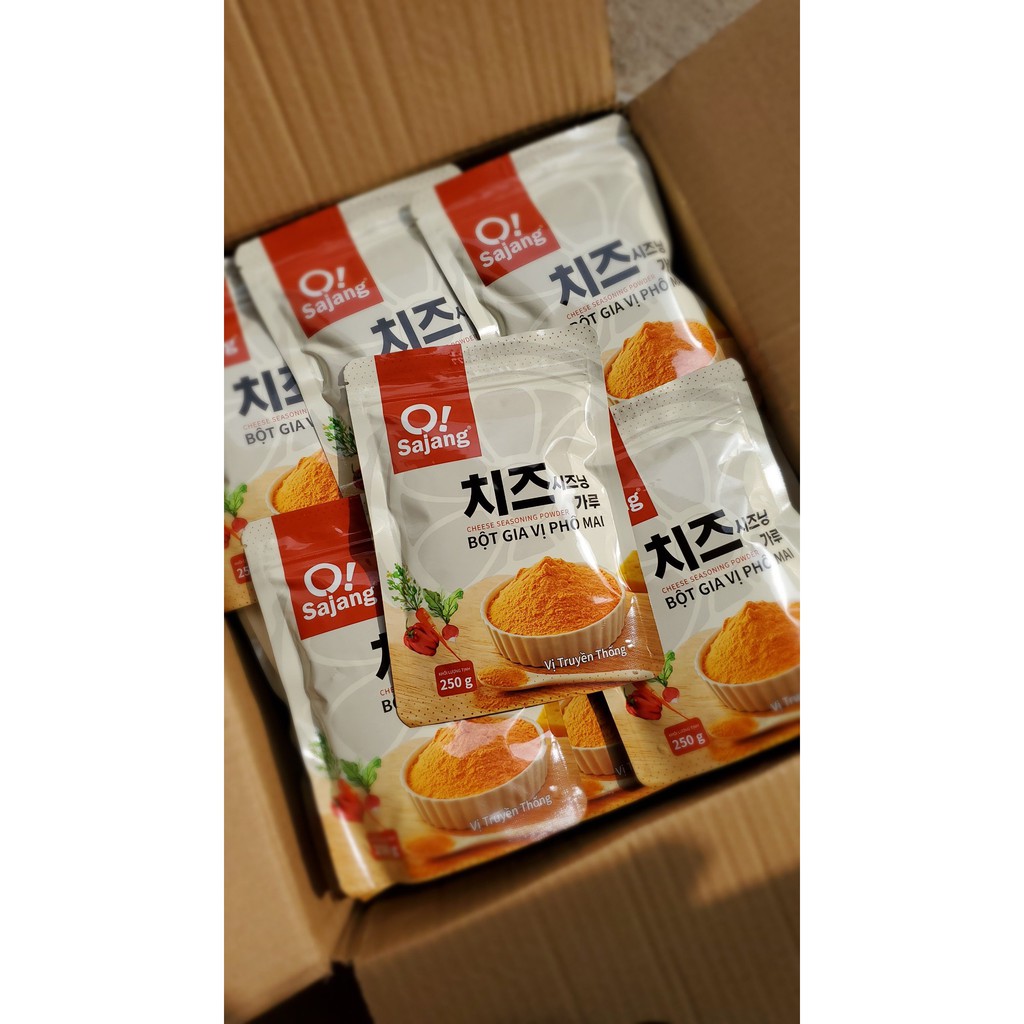 Bột rắc phô mai Hàn Quốc O! 250g làm khoai lang lắc, khoai tây lắc....