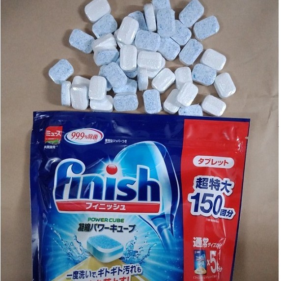Viên rửa bát Finish chuyên dụng cho máy rửa bát (150 viên/túi) - Nội Địa Nhật
