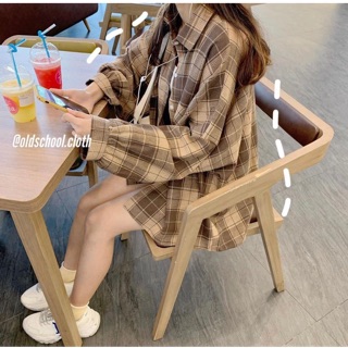 SƠMI SỌC OVERSIZE 2 MÀU CATSHOP