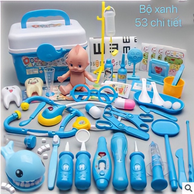 ✹Đồ chơi bác sĩ, y tế 53 chi tiết - trẻ em
