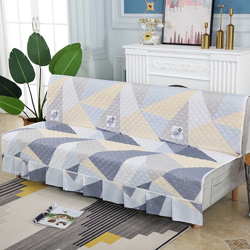 Vỏ Bọc Đệm Ghế Sofa Lười Không Trơn Gấp Gọn Chống Bụi Trang Trí Đơn Giản Thông Dụng