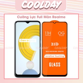Miếng Dán Kính Cường Lực Realme C21Y C2 C15 C20 C21 Q2 C20 3Pro Full Màn Hình Full Keo 21D Coolday