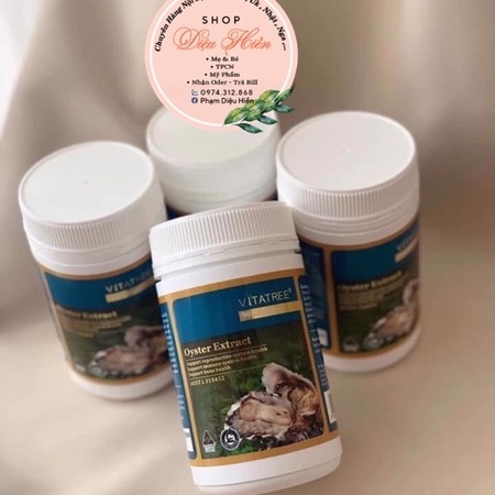 Tinh chất hàu Úc Oyster Extract Vitatree hộp 90 viên