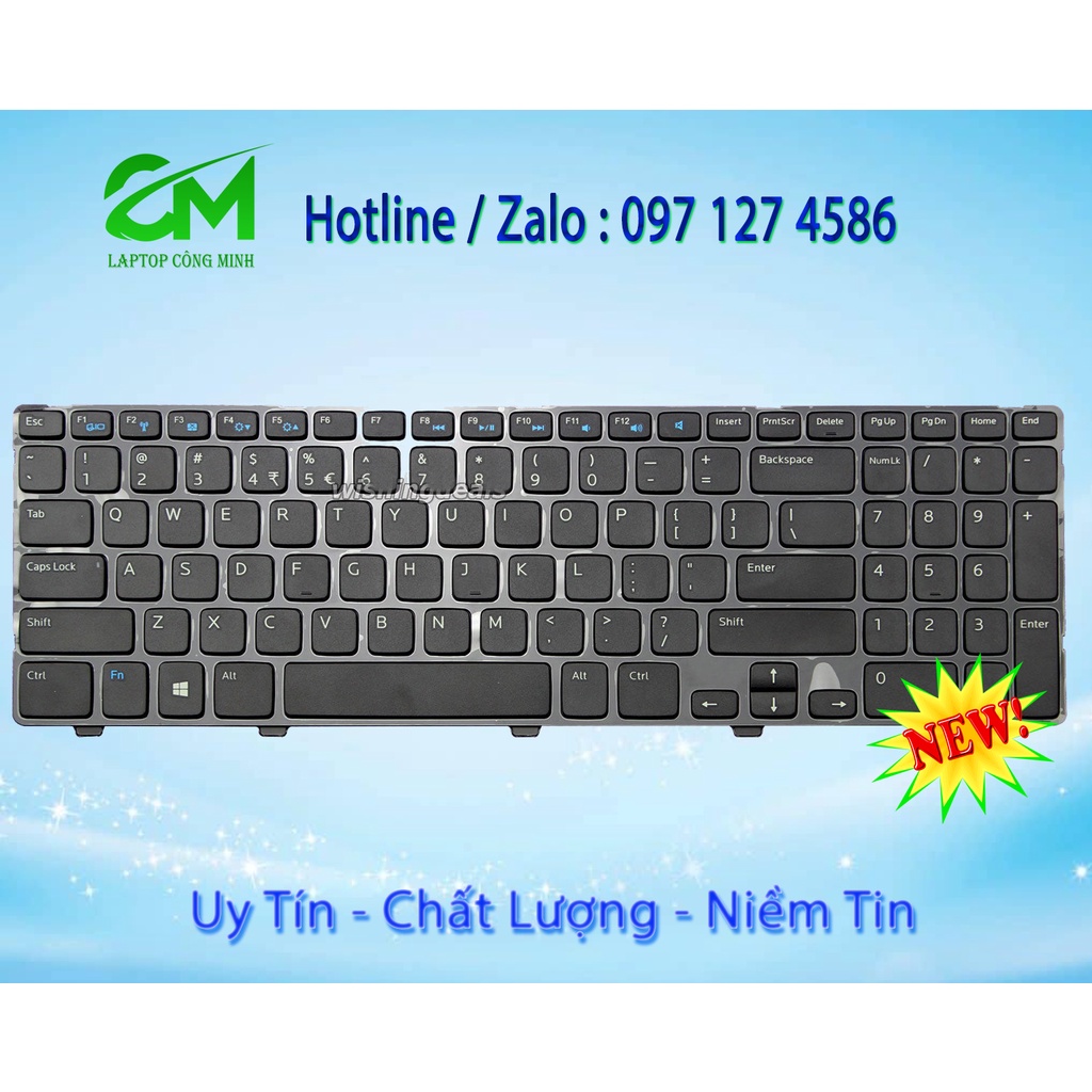 Bàn Phím Laptop Dell 3521 3531 3537 5521 5537 - Bảo Hành 12 Tháng