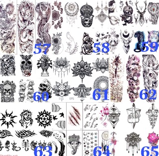 Set đồ Scan in hình xăm