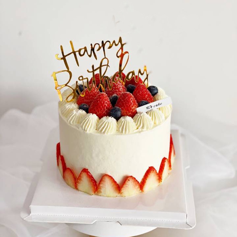 10 Cái / Gói 50 Phong Cách Acrylic ​Topper Trang Trí Bánh Kem Hình Chữ Happy Birthday