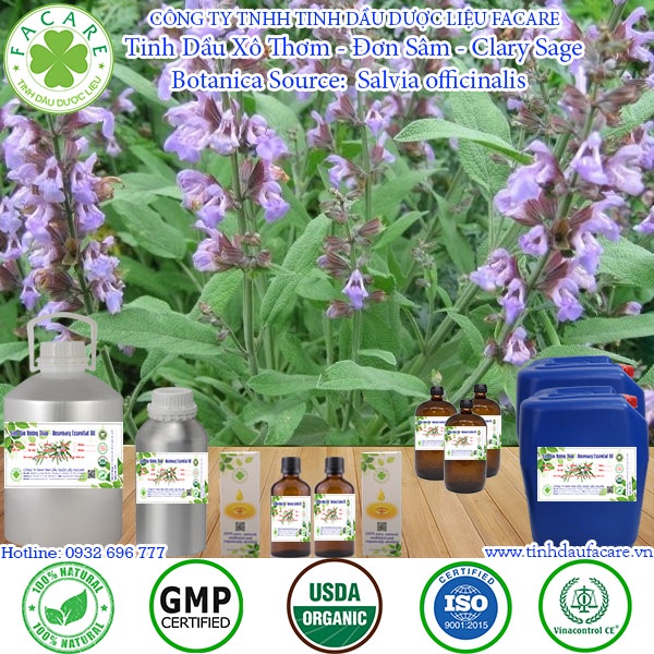 Tinh dầu Đơn Sâm  Clary Sage essential oil - 10ml