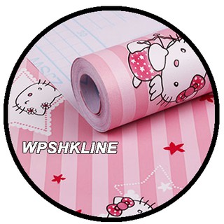 Giấy dán tường trang trí hình Hello Kitty