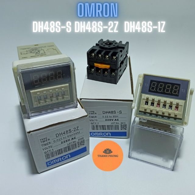 Rơ Le Thời Gian Omron Kèm Đế DH48S-S DH48S-2Z DH48S-1Z