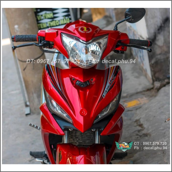 Tem Exciter 135 LC rời vàng đen (V)
