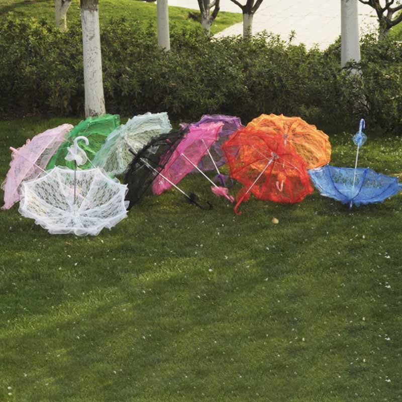 Dù Vải Ren Hoa Xinh Xắn 60CM Dùng Trang Trí Tiệc Cưới
