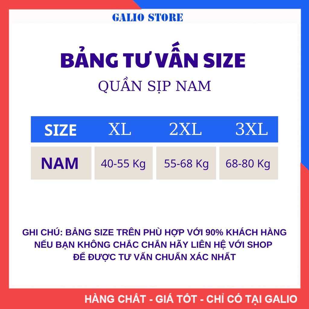 Quần lót nam tam giác, chất liệu sịp cao cấp thoáng mát mặc ngủ mặc nhà CK - GALIO