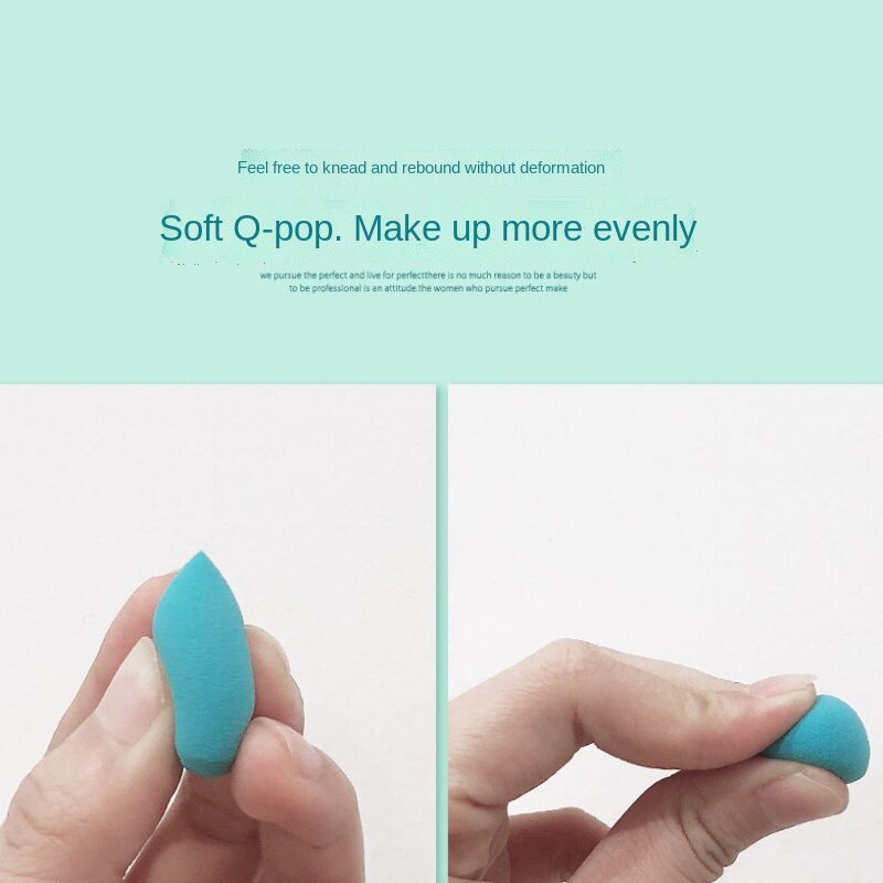 Mút trang điểm ướt và khô hình quả trứng mini màu sắc ngẫu nhiên tiện dụng