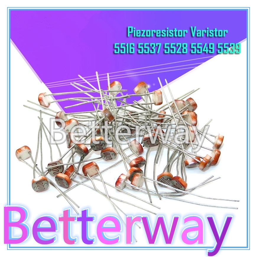 20 Chiếc LDR Photo Light Điện Trở Nhạy Cảm Photoresistor Quang Điện 5528 GL5528 5537 5506 5516 5539 