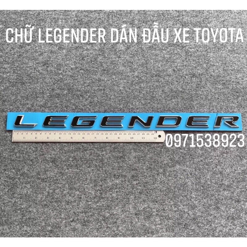 LOGO CHỮ NỔI LEGENDER HÀNG CAO CẤP DÁN XE TOYOTA FORTUNER