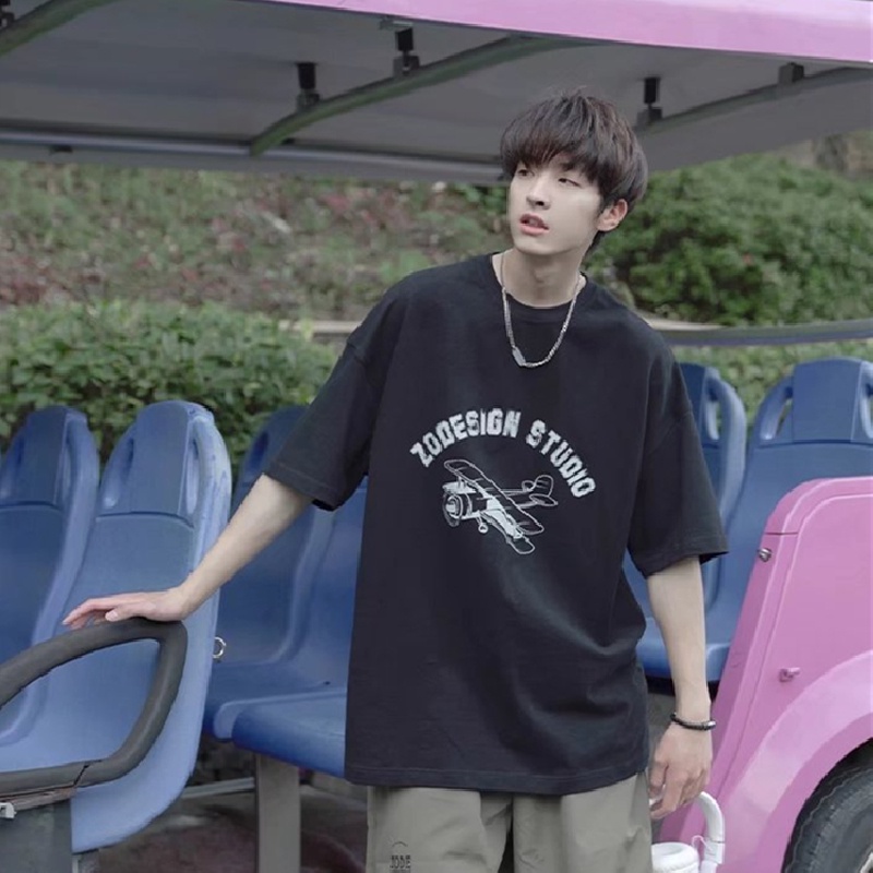 Áo Thun Dáng Rộng In Chữ Phong Cách Hip Hop Đường Phố Thời Trang Mùa Hè Cho Nam Cỡ M-5XL