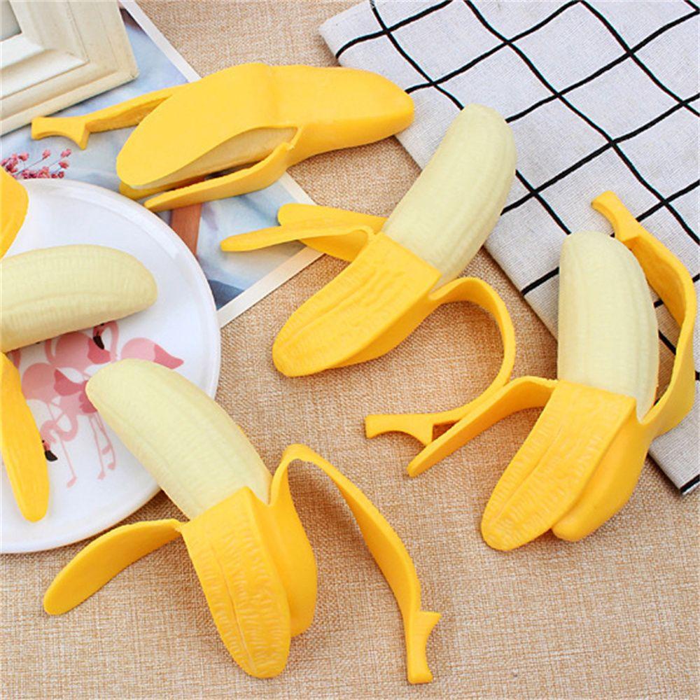 Đồ Chơi Nắn Bóp Đàn Hồi Giảm Stress Hình Quả Chuối