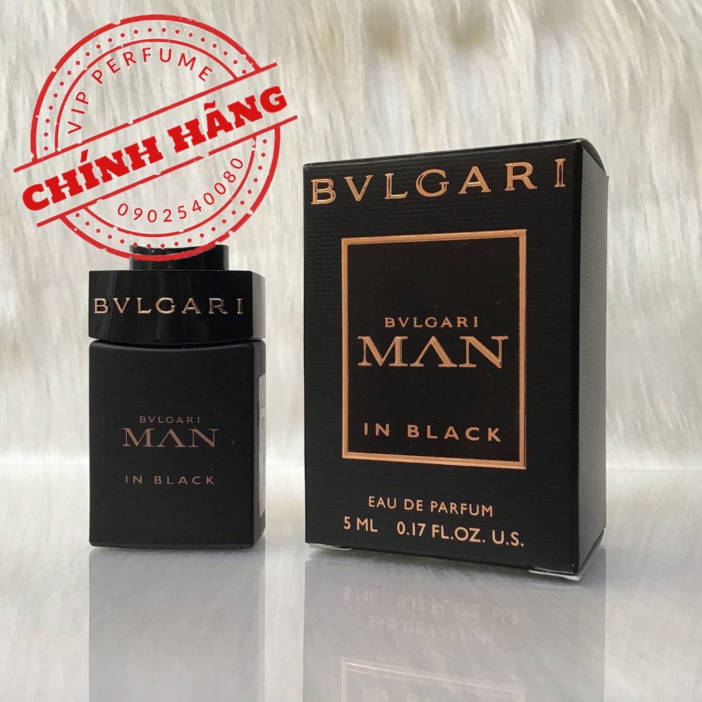 [ mini ] Nước hoa nam chính hãng Bvlgari Man In Black EDP 5ml