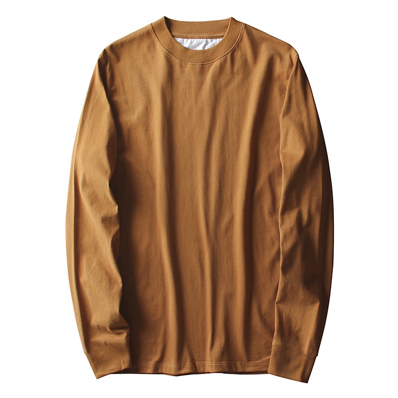 Áo thun nam dài tay . Áo thu đông nam unisex cổ tròn , thiết kế trơn vải cotton giữ nhiệt ATT1 | BigBuy360 - bigbuy360.vn