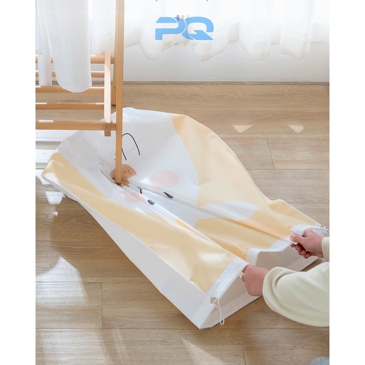 Túi đựng chăn màn quần áo mền cỡ lớn có dây rút TD03