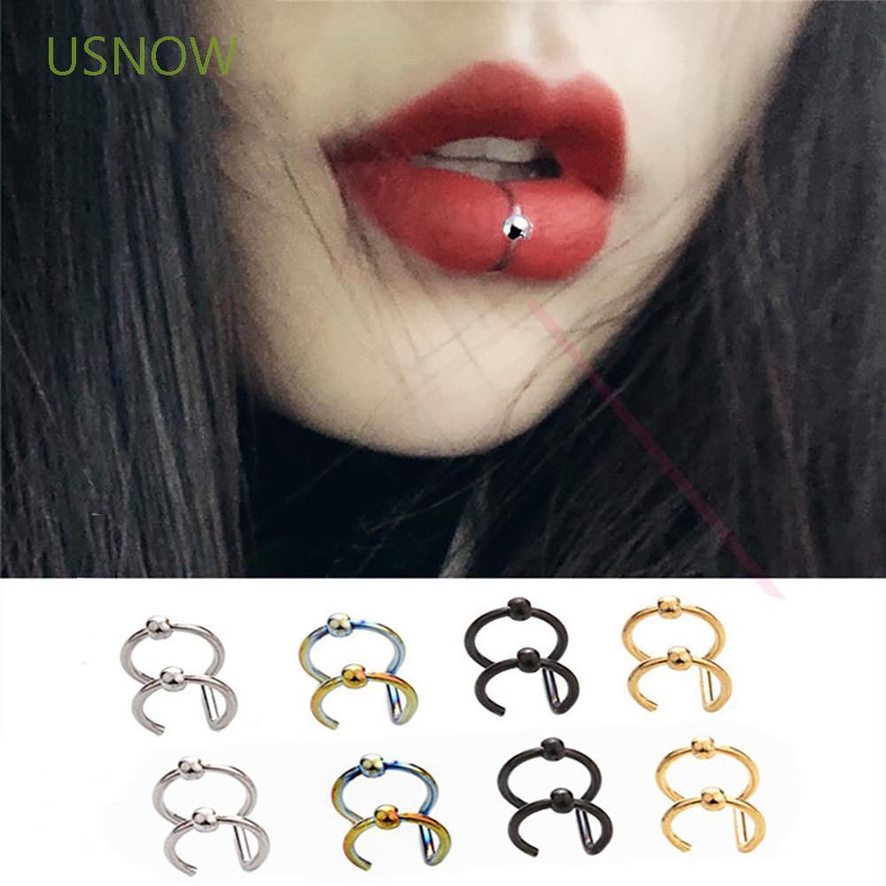 Khuyên Mũi Bằng Thép Không Gỉ Hình Chữ C Mới Cho Nữ