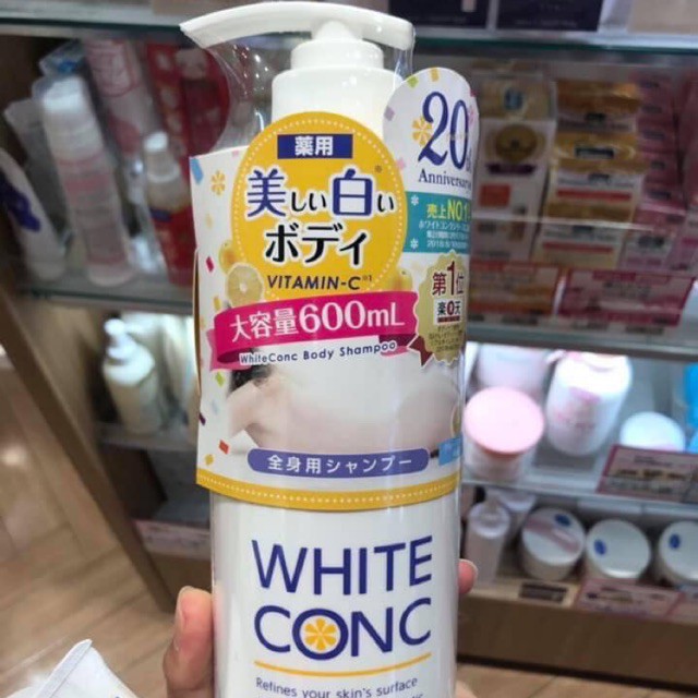 Sữa tắm trắng da White ConC Body Shampoo 360ml / 600ml Nội địa Nhật Bản